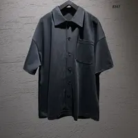V-RO8347'六粒扣'280g澳棉丝光长绒棉翻领贴袋针织polo开衫