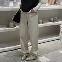 JunJun【诧寂牛仔】肌理感弯刀牛仔裤JJ2635