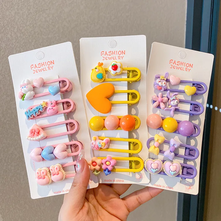 儿童可爱卡通不伤发卡小女孩发夹发饰甜美女童侧边刘海碎发夹头饰