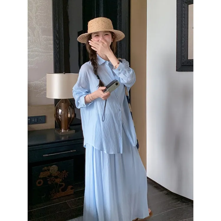 【BWBR】夏季新款韩式瘦身休闲两件套