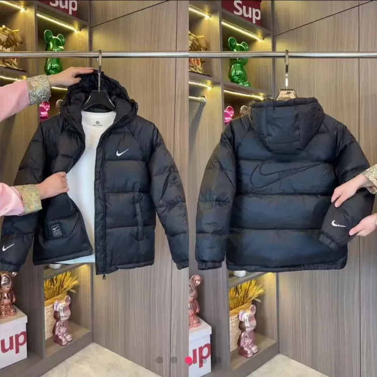 男士秋冬季连帽轻巧保暖时尚百搭休闲运动棉衣加厚棉服男款外套