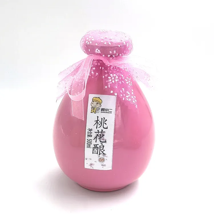 殿小二桃花酿花果酒500ml贵州古法酿造12度低度饮品桂花玫瑰青梅