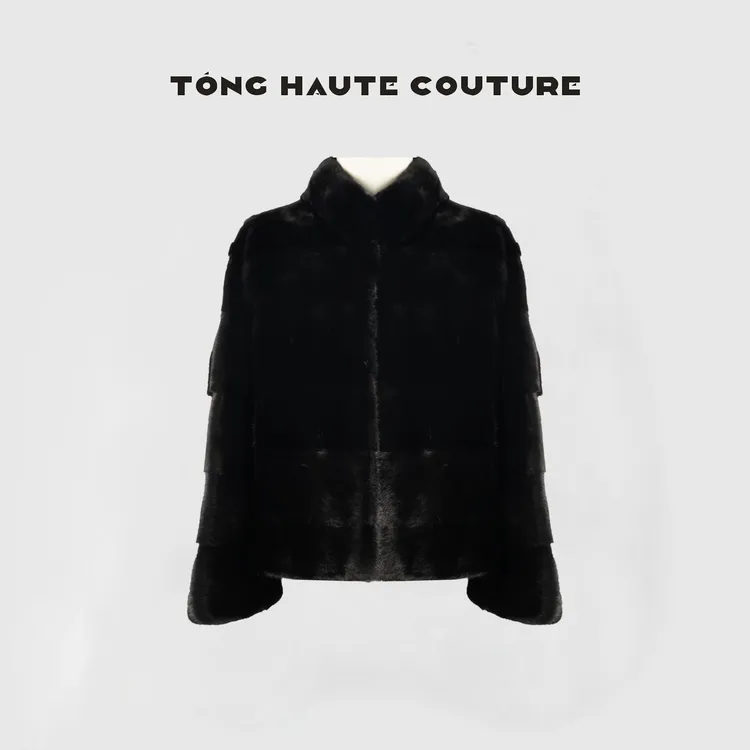 【纨素】秋冬新款高级感宝嘉美水貂时尚百搭外套 YW462