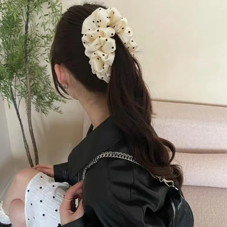 云朵泡泡波点碎花香蕉夹显发量发夹女2025新款后脑勺发夹头饰