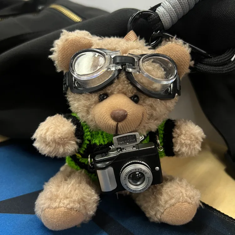 能发光会说话要开心哦~小熊包挂件毛绒公仔玩偶学生背包礼物