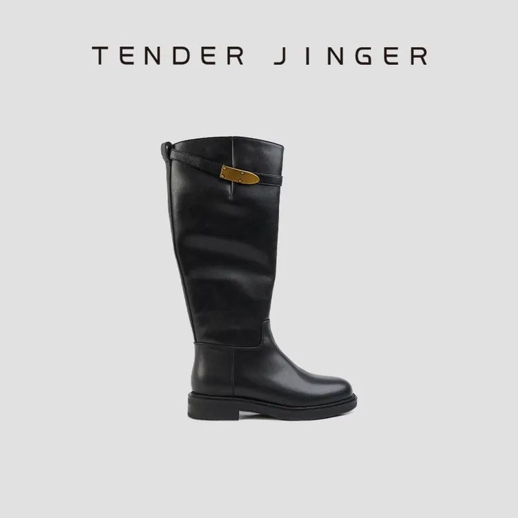 Tender Jinger2025新款牛皮加绒长靴ZS1175/ZS1004