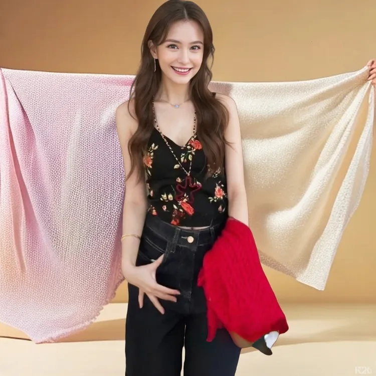 碎花吊带美背打底文胸一体甜酷带胸垫显瘦修身多巴胺女士上衣辣妹