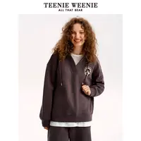 【小余专属】TeenieWeenie小熊卫衣24连帽休闲套头刺绣上衣0331