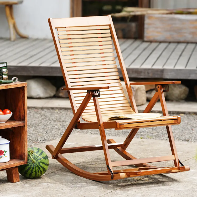 可折叠逍遥椅子庭院凳摇摇躺椅折叠夏季午休凉椅阳台懒人休闲凉椅