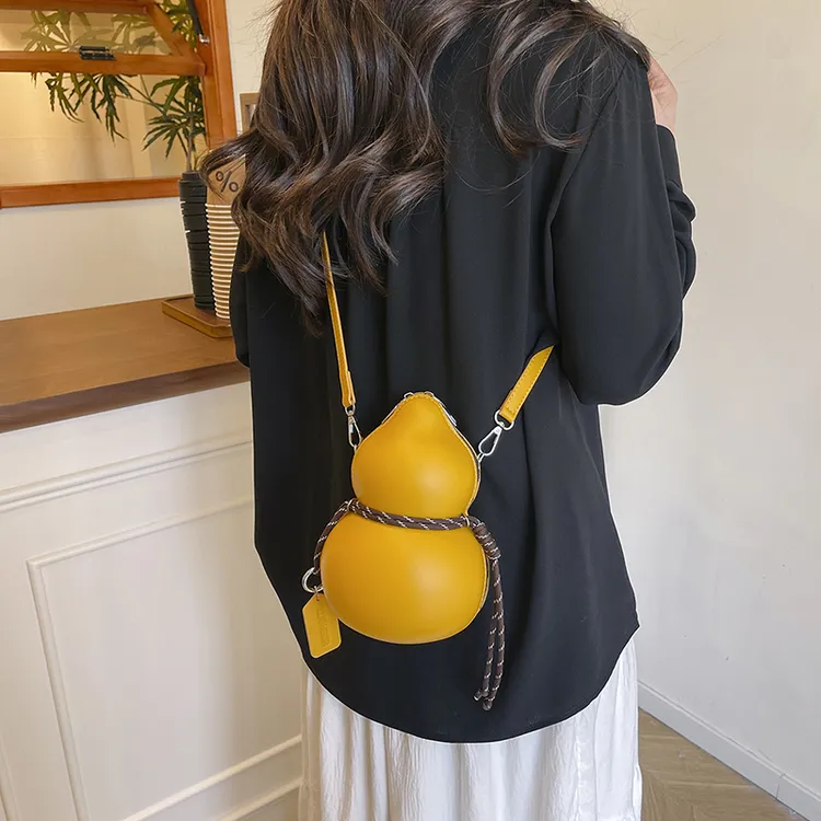 小众设计时尚个性创意葫芦斜挎包包女夏天2025新款百搭洋气单肩包