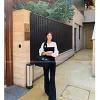 【花花】气质玩家~韩系撞色针织绞花假两件修身显瘦毛衣