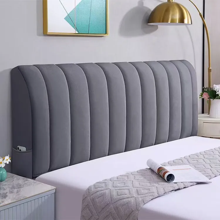 RRLFCS猫爪布床头罩加厚免洗防尘遮丑新款床头罩木板软包