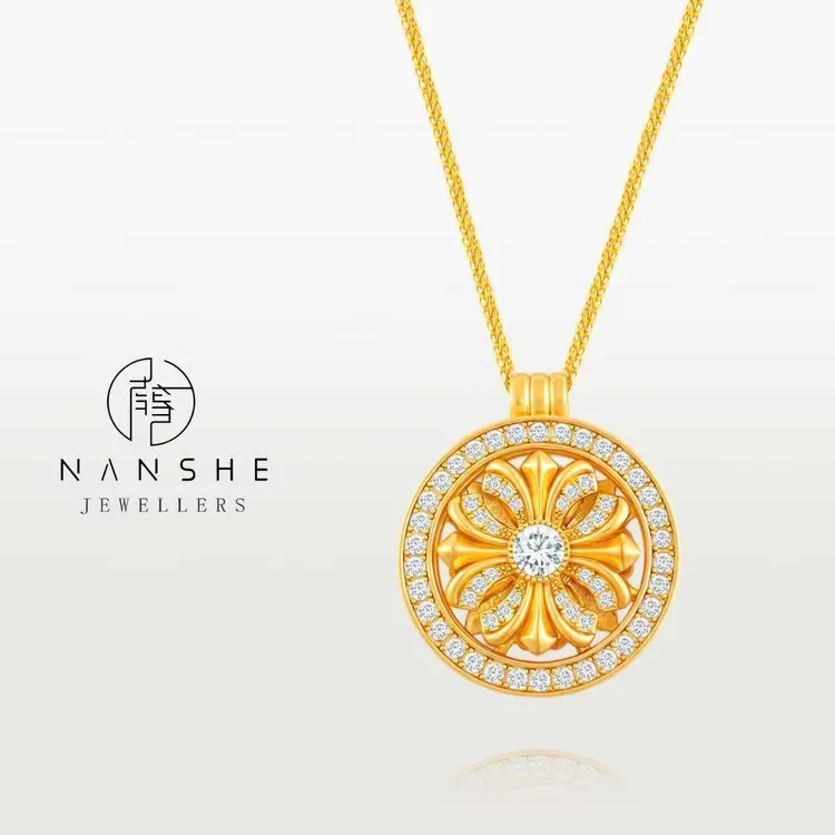 NANSHE/南奢 两款新中式高级感气质经典鸢尾花项链 