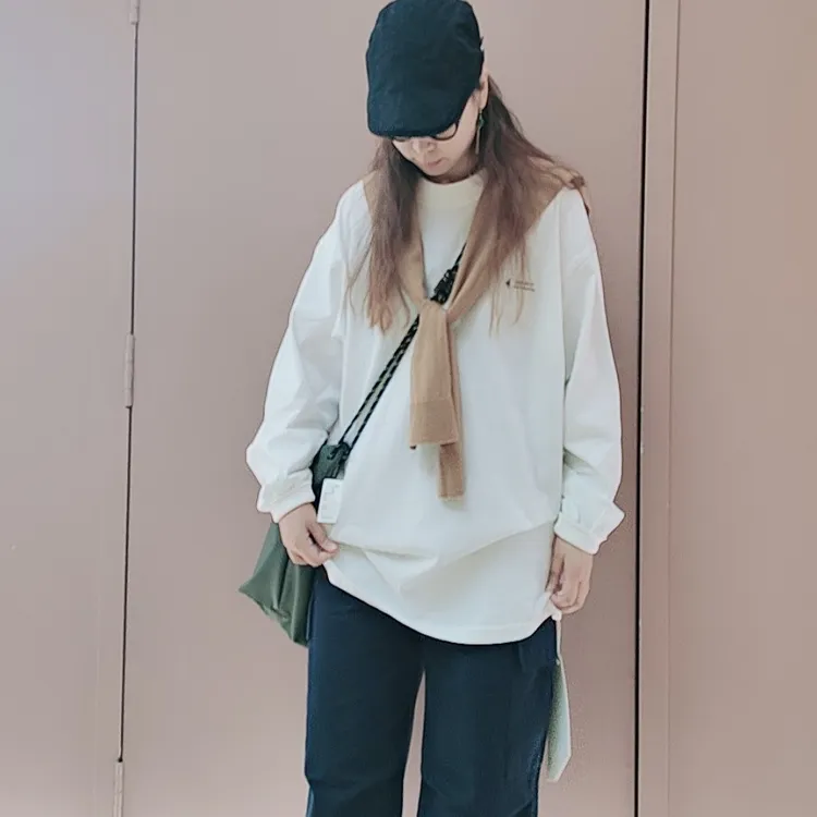 2025春季长款纯色T恤上衣