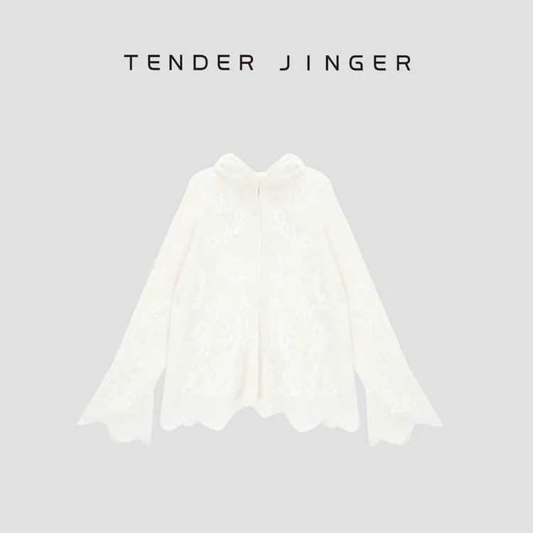 Tender Jinger【独白】羊毛甜美连帽款开衫外套T53MII30881