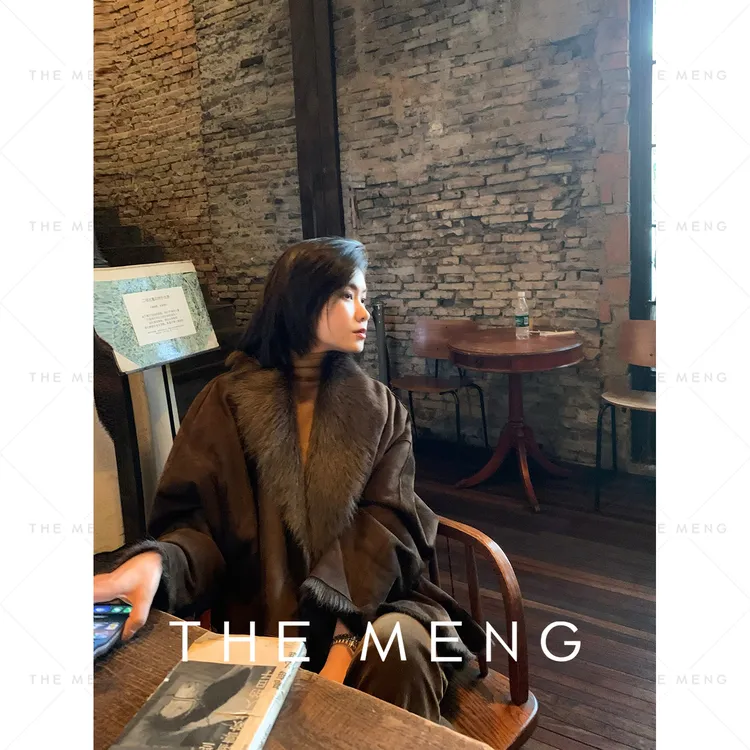 THE MENG【耀眼】小山羊毛皮一体皮草外套#M253M1352+M253M1353