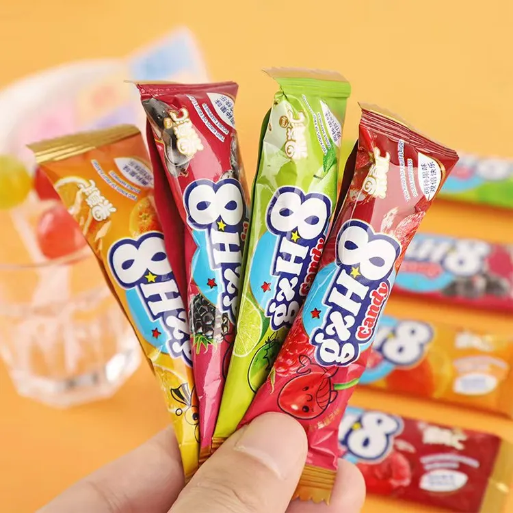 果真汇双味棒棒糖休闲零食孩子喜欢迷你棒棒糖果味棒棒糖果