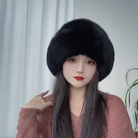 【雪狐】2025狐狸毛韩版帽子冬季帽女士保暖帽