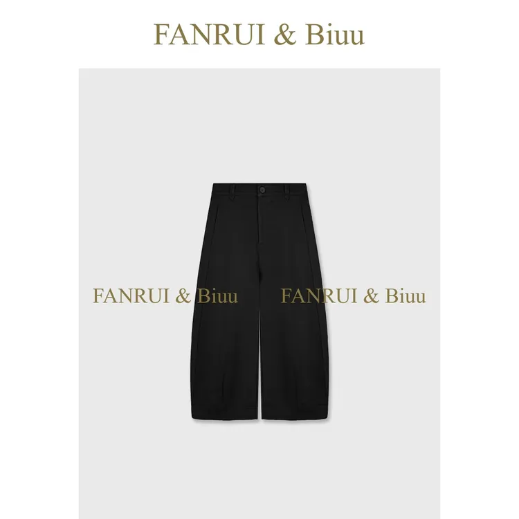 FANRUI/泛芮 「雨林肌理」三防天丝棉显瘦高级百搭时尚九分裤B19491