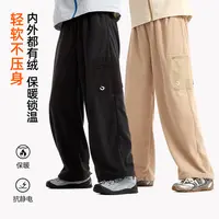 【龙之涵】轻量摇粒绒阔腿裤