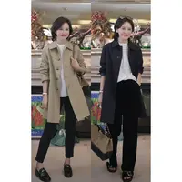 我是摩羯 卡其控 双面异色经典斜纹肌理小A版型早秋风衣外套