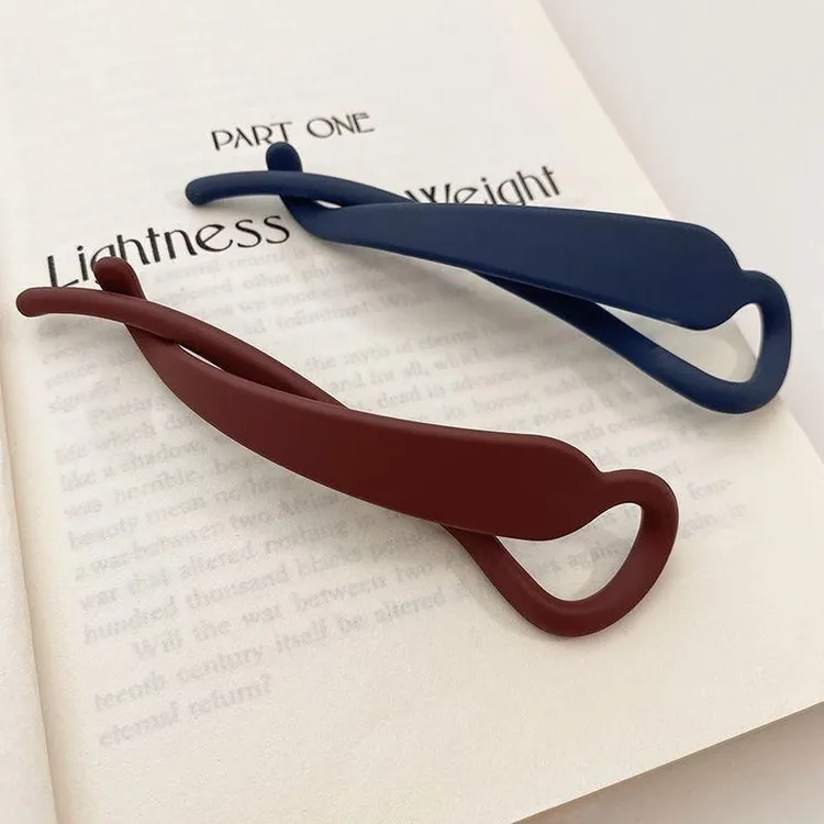 爆款磨砂香蕉夹发夹高级感后脑勺发卡高马尾夹子扭扭夹发饰复古