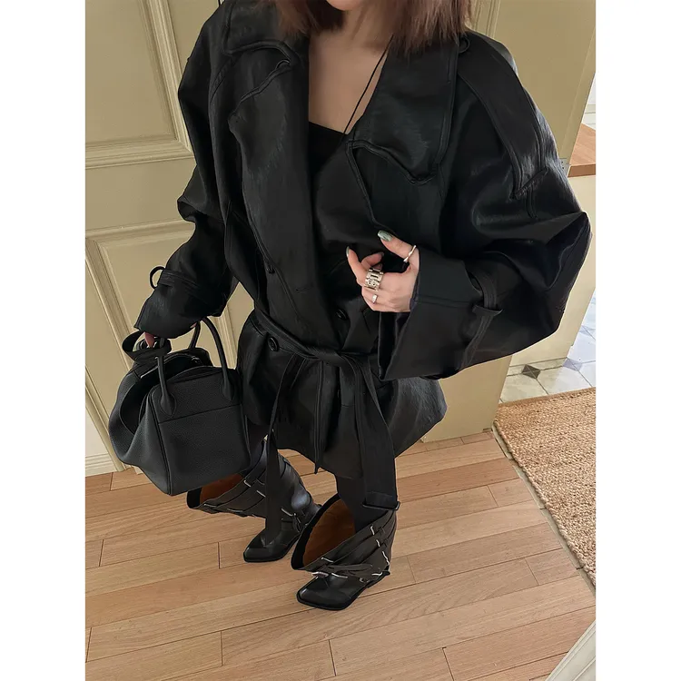嘉仪【中古日记】中古风皮衣