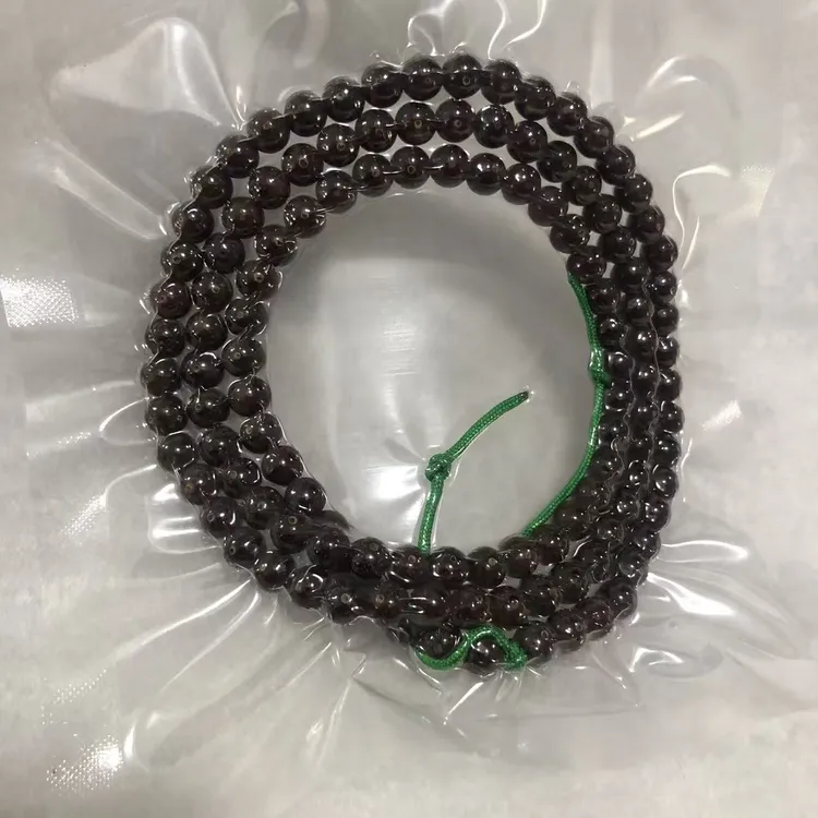 尽头黑冰糖玉化7mm圆星月菩提108颗多样性发海南原生态文玩手串