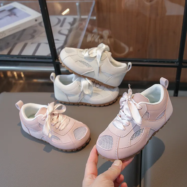 韩版女童泡芙德训鞋2025春秋新款儿童网面透气运动鞋防滑休闲跑鞋