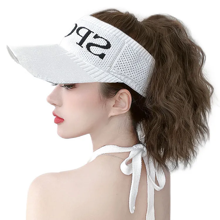 新款网红真发丝女款假发一体帽子中长卷发遮阳时尚玉米夏季通用