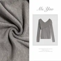 Ms·Yao【塞纳旋律】长袖纯色针织衫法式修身别致绝美纯欲上衣011
