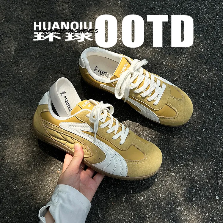 环球内增高板鞋男ins潮百搭复古秋季男鞋2025新款小众原创德训鞋