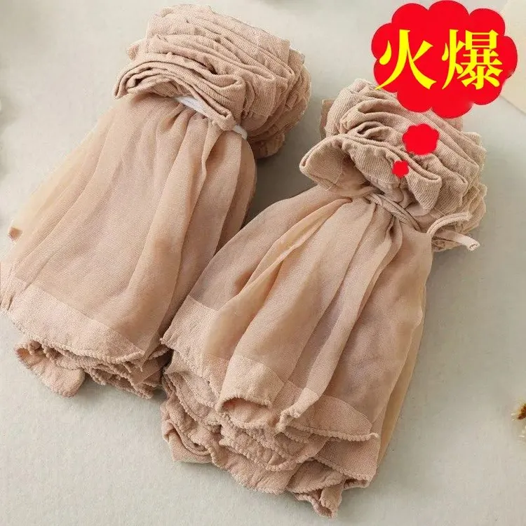 女士春秋子短春秋春夏天浅口超薄款袜子隐形黑肉色短袜子蕾丝夏季