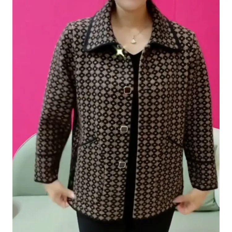 新款秋冬季中老年妈妈休闲外套
