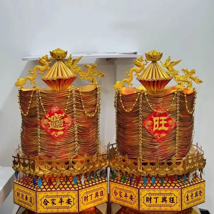 【送教程】潮汕中秋折塔建设塔材料包DIY手工制作自折自粘