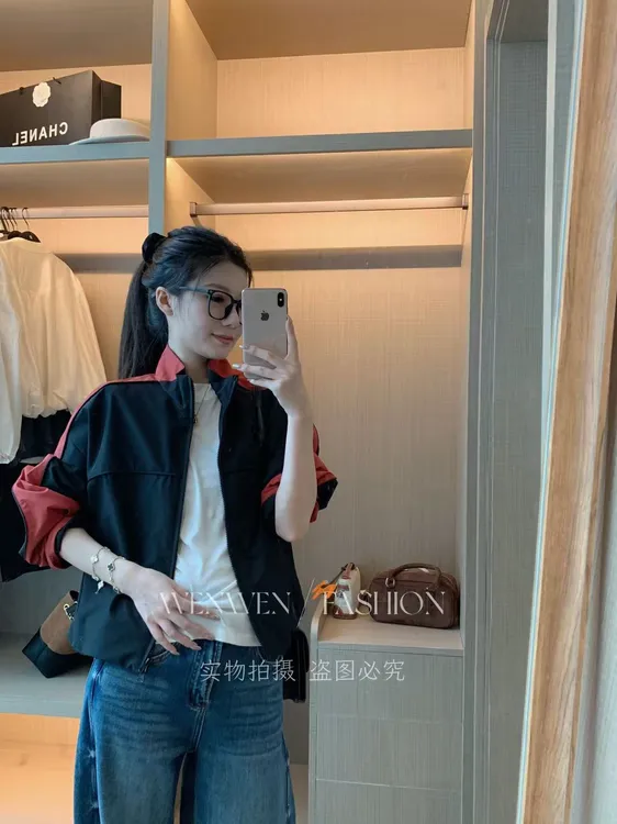 WEN 25新款休闲百搭拼色立领短外套冲锋衣WWW0399