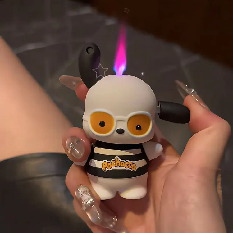 【Cinderella优选】帕恰狗手办打火机防风粉色火焰高颜值网红爆款