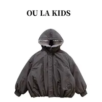 2025冬季新品女童韩版羊羔毛派克服90白鸭绒百搭童装羽绒服56971