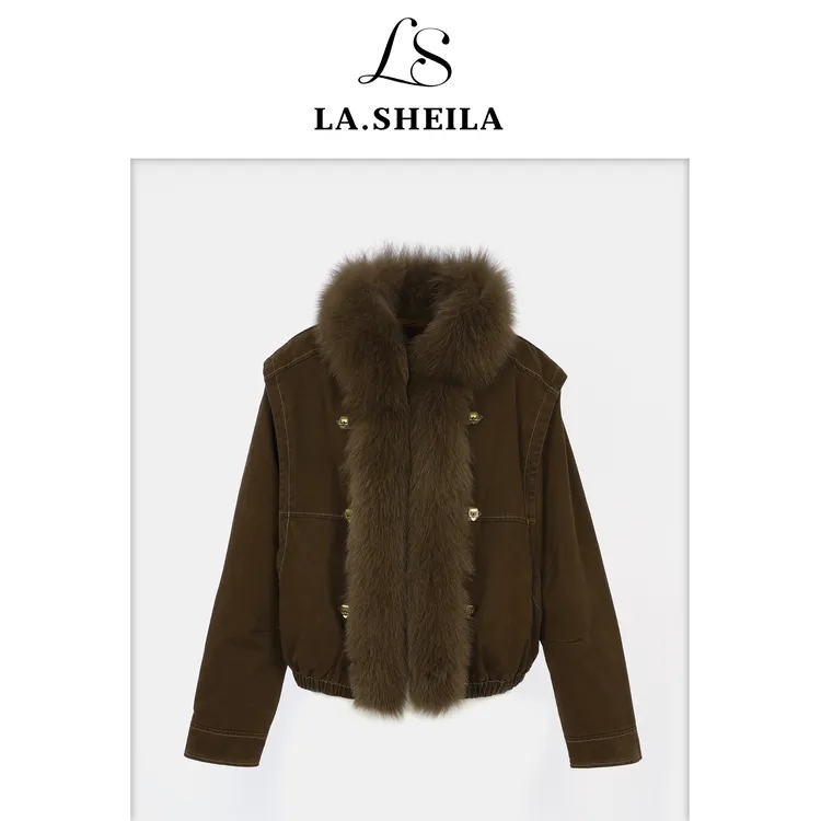 LA.Sheila“云水谣”狐狸毛领鹅绒皮草254-PC/1010-252052
