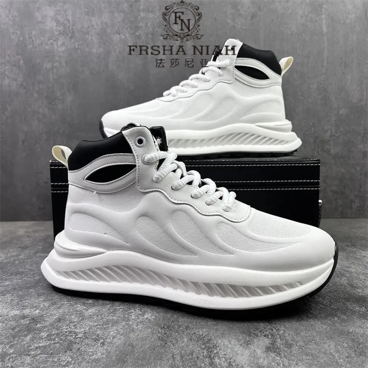 法莎尼亚男士休闲鞋2025春秋新款时尚潮流韩版百搭厚底增高运动鞋