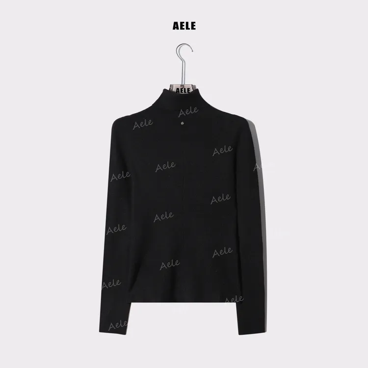 AELE秋冬简约高级感修身打底高领显瘦针织衫毛衣   X855 3676 AD