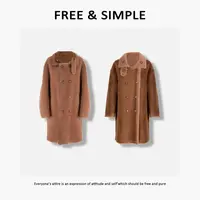 Free&Simple-‘巴黎之夜’秋冬款极简风双面穿气质款时尚大衣-5379