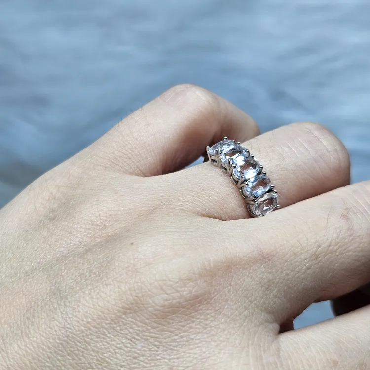 非金属仿珍珠戒指 百搭排戒时尚叠戴