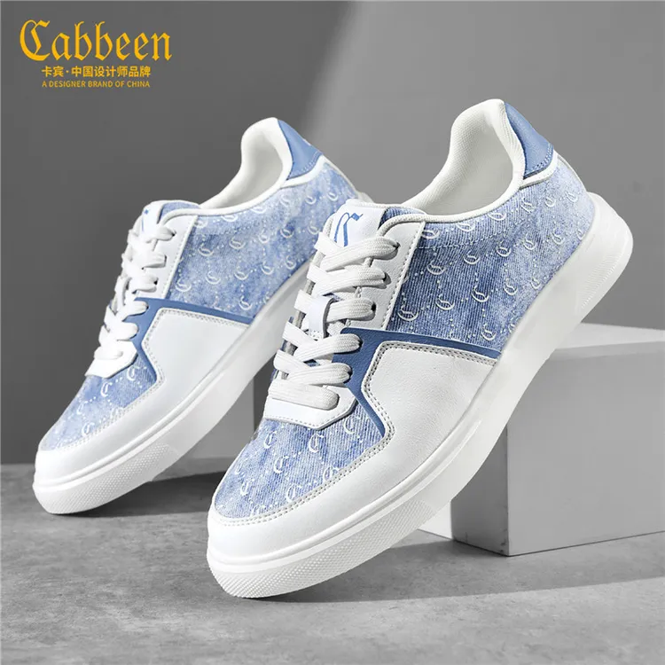 卡宾男鞋时尚高端百搭休闲男式休闲鞋低帮个性拼色男士休闲鞋子