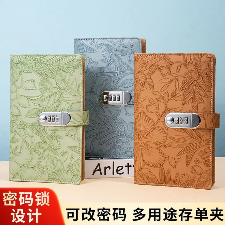 浮雕花纹存单夹大容量理财收纳册银行存折支票收纳存单收纳本