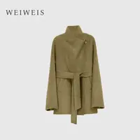 【秀智SUZI】短款山羊绒美利奴绵羊毛气质慵懒宽松双面短款大衣