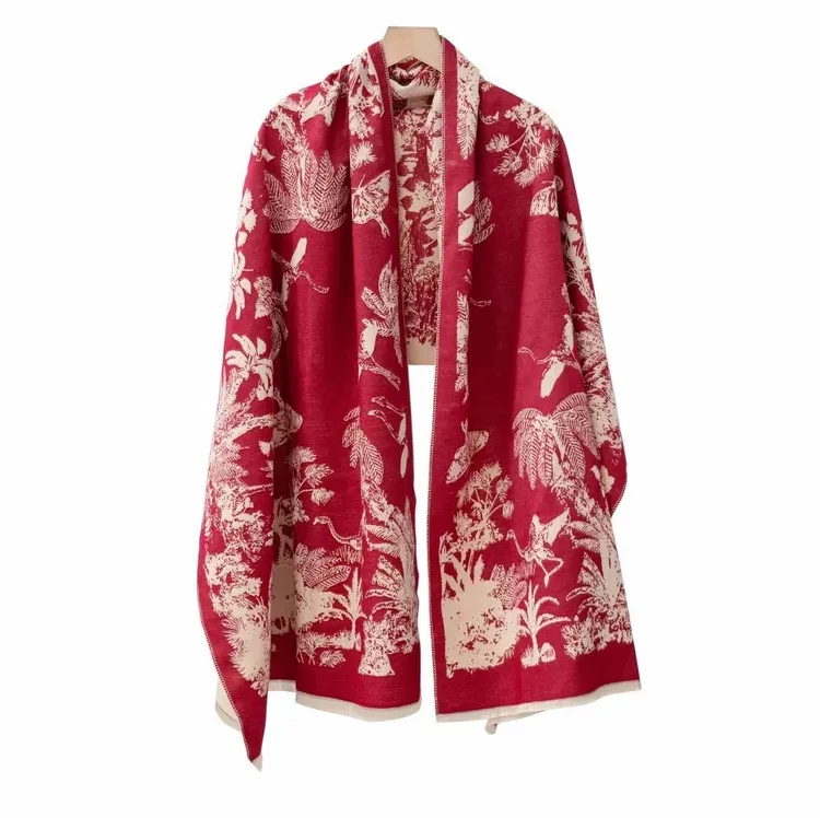 【海棠】红色订婚结婚喜宴敬酒服围巾披肩高级空调百搭T78