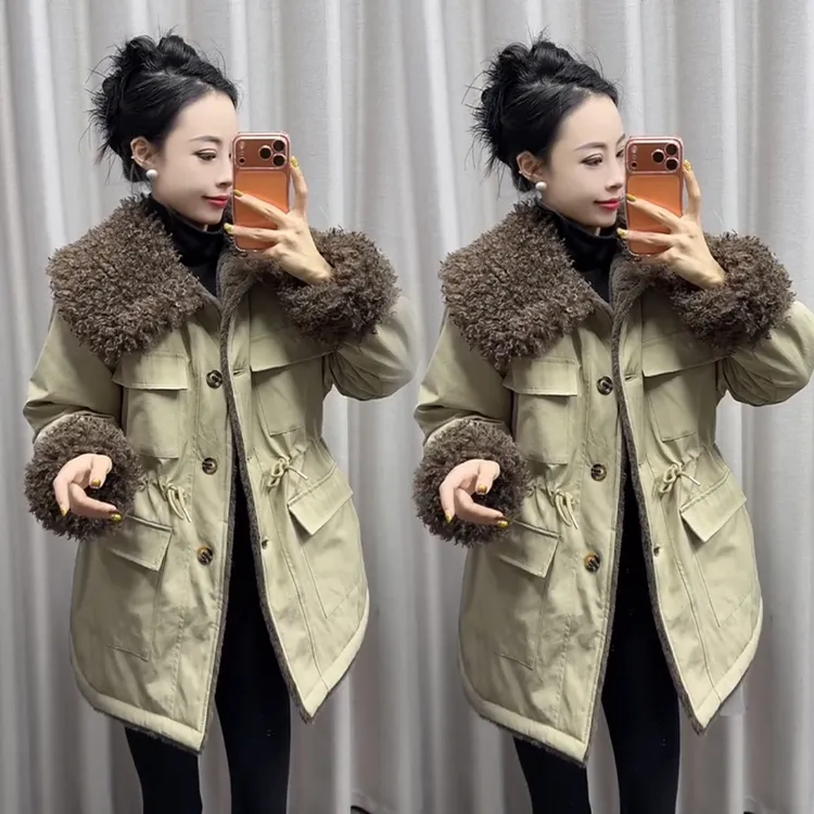 2025秋冬新款时尚显瘦气质网红高档洋气女高级百搭宽松大码外套潮