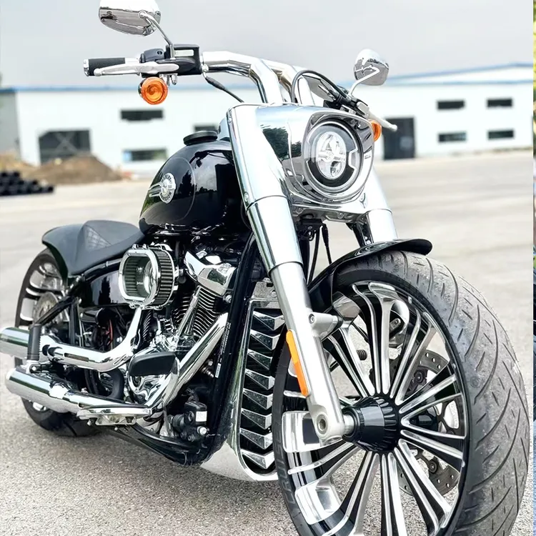 哈雷软尾肥仔街霸凌动肥霸路威突破者改装导流下导流罩刀锋保护盖