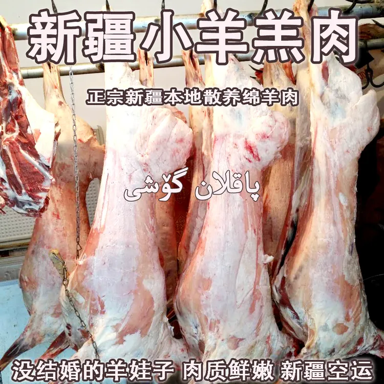新疆盐碱地羊羔肉牧民散养羊肉鲜嫩无膻现杀整羊半羊羊腿羊排新鲜